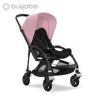 PLUS会员：bugaboo 博格步 婴儿推车  Bee 5  黑架粉篷黑座黑把黑轮