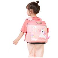 kocotree kk树 KQ21149 儿童双肩背包 翻盖款 粉色独角兽 大码