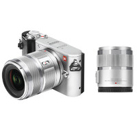 YI 小蚁 M1 M4/3画幅 微单相机 银色 12-40mm F3.5 变焦镜头+42.5mm F1.8 定焦镜头 双头套机