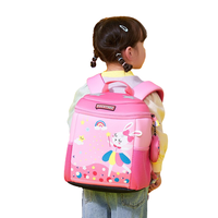 kocotree kk树 KQ21149 儿童双肩背包 翻盖款 淡粉小兔子 大码