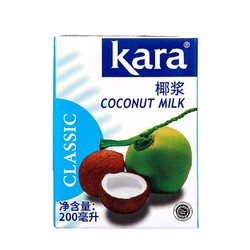 佳樂 KARA牌經典椰漿200ml*4 奶茶店專用西米露生椰拿鐵甜品烘焙原料
