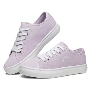 SKECHERS 斯凯奇 Cupsole 1 女子运动帆布鞋 66666131/LAV 薰衣草色 35.5