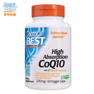 Doctor's BEST 辅酶Q10素食胶囊 60粒