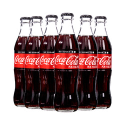 Coca-Cola 可口可乐 零度经典玻璃瓶275ML*6瓶