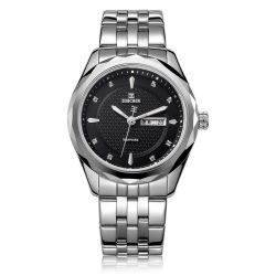 ebohr依波表钨钢表圈立体大气石英男士手表50040117