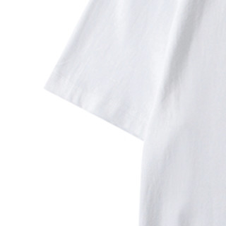 AUOOI 男女款圆领短袖T恤 SS55C896312 空间款 白色 XL