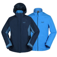 Jack Wolfskin 狼爪 ACTIVE OUTDOOR系列 女子三合一冲锋衣 1107813