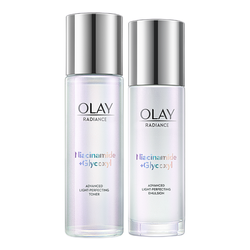 OLAY 玉兰油 小白瓶精华液美白水乳套装 6件套（赠美白水50ml+面膜1片+礼袋）