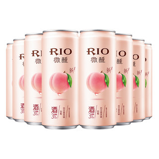 RIO 锐澳 微醺 鸡尾酒 白桃白兰地风味 330ml*8罐