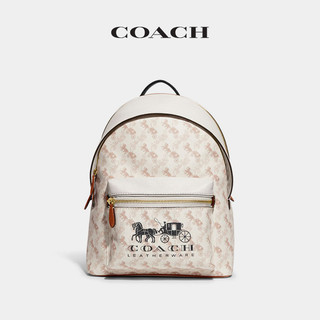 COACH 蔻驰 女士马车图案印花CHARTER背包