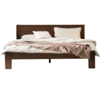 原始原素 A3011 哥德堡实木床 黑胡桃色 150*190cm 高铺款