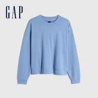 Gap 盖璞 女子法式圈织软卫衣 832489 黑色 M