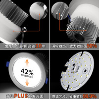 爱德朗 筒灯嵌入式家用led射灯 体验款 5W 4个装