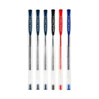 uni 三菱铅笔 UM-100 拔帽中性笔 混色 0.5mm 蓝黑3黑1蓝1红1 6支装
