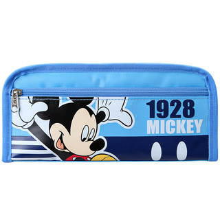 Disney 迪士尼 米奇系列 DM5617 双层大容量文具袋 蓝色 单个装