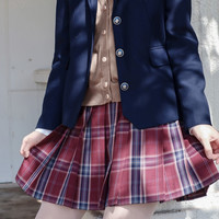 樱花家族 JK制服 贺冶洲 百褶高腰短裙