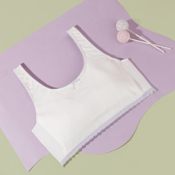 aimer爱慕一阶段儿童内衣女大童背心式女童少女文胸