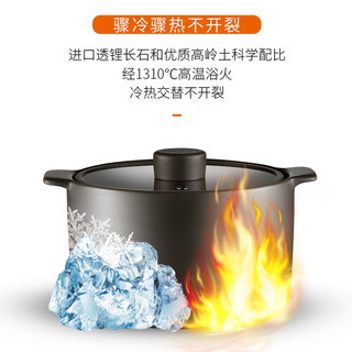 九阳砂锅炖锅家用燃气煲汤锅陶瓷煲仔饭沙锅石锅拌饭专用小耐高温