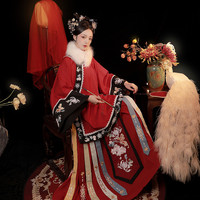 醉雨朵 清秋 富贵红（上衣+马面+凤尾裙）