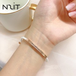 N2it N2IT手绳手环首饰时尚情侣手链男女朋友学生个性 镶钻情侣手绳（白色女款）