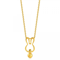 Chow Sang Sang 周生生 91907P 生肖兔足金吊坠 1.61g
