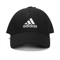 adidas 阿迪达斯 BBALL CAP COT 中性棒球帽 FK0891 黑色 OSFW