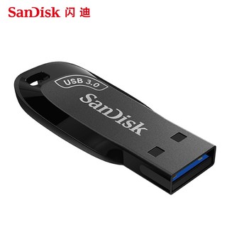 SanDisk 闪迪 加密U盘 酷刃CZ50 高速车载迷你超薄电脑办公招标投标书小容量优盘闪存盘 升级高速版USB3.0 128G