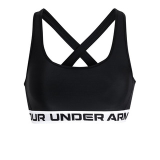 安德玛 官方UA DFO 女子稳固训练运动内衣-中强度1362876 黑色001 M