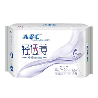 ABC KMS系列轻透薄卫生巾套装 (清凉舒爽日用24cm*8片*4+迷你日用19cm*8片*2+甜睡美梦夜用32.3cm*3片*4+劲吸护垫16.3cm*22片)