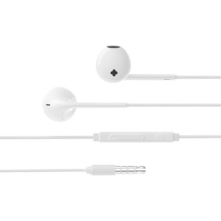 MINISO 名创优品 半入耳式有线耳机 白色 3.5mm