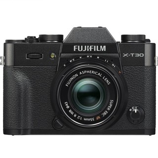 FUJIFILM 富士 X-T30 APS-C画幅 微单相机 黑色 XF 35mm F2 R RW 定焦镜头 单头套机