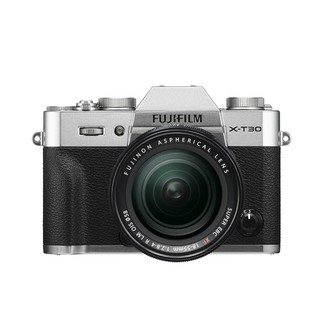 FUJIFILM 富士 X-T30 APS-C画幅 微单相机 银色 XF 18-55mm F2.8 R LM OIS 变焦镜头 单头套机