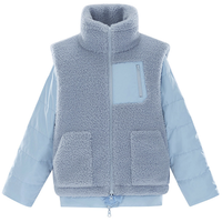 PEACEBIRD WOMEN 太平鸟女装 女士假两件羽绒服 AWACA4319 浅蓝色 L