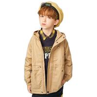 Hush Puppies 暇步士 HPPQBD24CC637 男童薄风衣 暖卡其 150cm