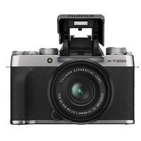 FUJIFILM 富士 X-T200 APS-C画幅 微单相机 银色 XC 15-45mm F3.5 OIS PZ 变焦镜头 单头套机