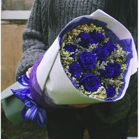 艾斯维娜 蓝色妖姬鲜花
