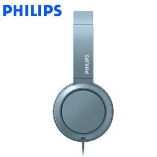 PHILIPS 飞利浦 头戴式耳机 TAH4105蓝（折叠单孔款）