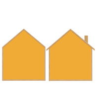 明航 SH-064H 可移胶磁性黑板墙 单房子款 120*150cm 满月黄