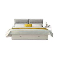 QuanU 全友 121811+105115K 现代简约箱体床+床垫+床头柜 1.5m床