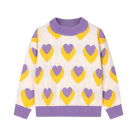 Souhait 水孩儿 SHPQGD29CW626 女童套头毛衣 奶油色 130cm