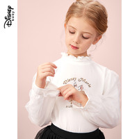 Disney 迪士尼 童装女童秋装针织甜美长袖T恤