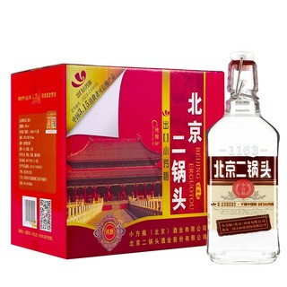 YONGFENG 永丰牌 北京二锅头 出口小方瓶 咖标 50%vol 清香型白酒 500ml*12瓶 整箱装