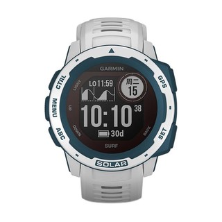 GARMIN 佳明 Instinct本能系列 智能运动手表 浪花白 45mm 太阳能浪潮版