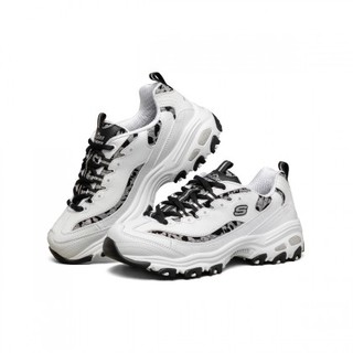 SKECHERS 斯凯奇 D'lites 1.0 女子休闲运动鞋 149099/WBK 白色/黑色 38