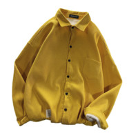 JEANSWEST 真维斯 男士长袖衬衫 JQ-14-131501 黄色 M