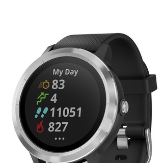 GARMIN 佳明 Vivoactive 3 智能运动手表 010-01769-01 黑银 43.2mm