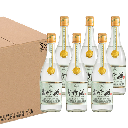 青竹 经典复刻版 54%vol 浓香型白酒 500ml*6瓶 整箱装