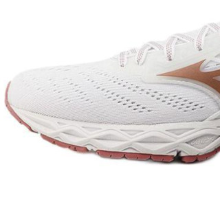 Mizuno 美津浓 Wave Creation 22 女子跑鞋 J1GC210103 白粉 38.5