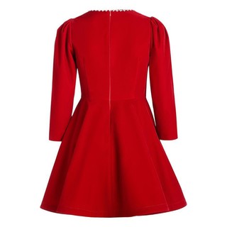 ochirly 欧时力 黑标系列 女士短款连衣裙 1NH4084970 大红 M