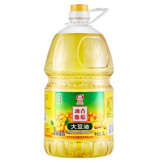 GU CHUAN 古船 食用油 非转基因 精炼一级 大豆油5L 京粮出品